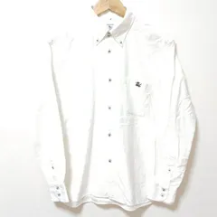 即完売!!入手困難!!【THE FLAT HEAD】フラッドヘッド STEADY BLUE ステディブルー R.J.B ボタンダウン 長袖 ネルシャツ ワンポイントロゴ刺繍 アメカジ古着 BD107L ヴィンテージ ビンテージ ホワイト 白 /M35562j