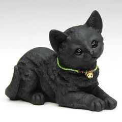 備長炭オブジェ　ネコふせ