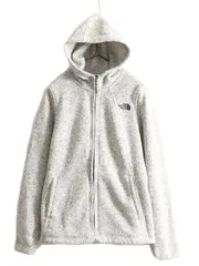 【お得なクーポン配布中!】 US企画 ノースフェイス フリース パーカー ジャケット レディース M / The North face ジャンパー フルジップ セーター ハイネック グレー