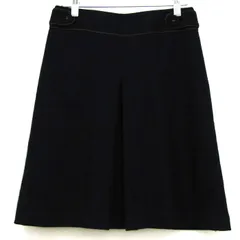 ノーリーズ フレアスカート ウール混 ボトムス レディース 38サイズ ネイビー NOLLEY'S 【中古】