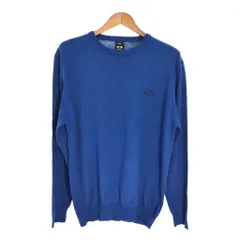イタリア製 OAKLEY オークリー ウール ニット セーター 大きいサイズ スポーツ ブルー (メンズ 2XL) 中古 古着 T2598のサムネイル
