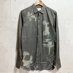 DIESEL ディーゼル プリント シャツ 長袖 トップス M グレー メカ メンズ SG243-27のサムネイル