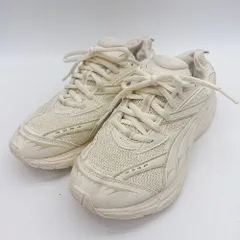 ◇ Θ PUMA プーマ ローカットスニーカー サイズ24.5 ホワイト系 レディース メンズ E  【1501230031172】