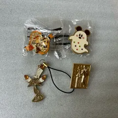 チップとデール オバケミッキー 非売品ピンバッジ 美女と野獣 ルミエールストラップセット Disney