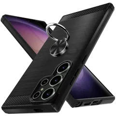 【数量限定】指紋防止 黄変防止 軽量 保護カバー 米軍MIL規格取得 衝撃吸収 耐久性 柔軟 薄型 専用カバー 耐衝撃 カバー SCG19 ブラック SC-51D リング付き 黒 ケース 5G Ultra 0105-S24U-01 S24 Galaxy