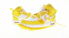 ナイキ × Off-White Air Force 1 Mid SP LTHR White and Varsity Maize オフホワイト エアフォース1 ミッド SP レザー ホワイト アンド バーシティメイズ DRO500-101 250304 ▲■