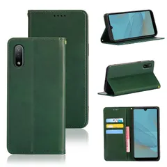 【迅速発送】適用 Xperia Ace II ケース 手帳型 適用 Ace2 SO41B 手帳型ケース カバー PUレザー カード収納 財布型 耐衝撃 ケース マグネット スタンド機能付き 5色 (適用 Ace2 / SO41B ケース 手帳型) (濃い緑)