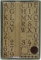 【数量限定】スタンプ工房 愛 オーナメントスタンプ ABCスタンプ 中 エコウッド K2-05