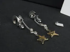 ■美品■ COACH コーチ ラインストーン スター ムーン 星 三日月 ピアス アクセサリー レディース シルバー系 DK4142