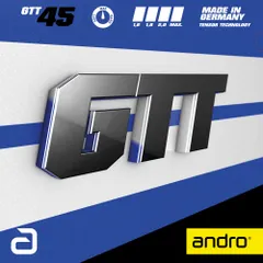 アンドロ andro 卓球 ジーティーティー45 GTT45 裏ソフト 裏ラバー ライトテンション 1.6mm スポンジ硬度45 部活 練習 入部 試合 トレーニング 合宿 大会 新入部員  112277 RD アカ