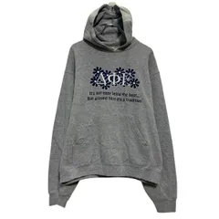 FRUIT OF THE LOOM プリントスウェット パーカー M グレー ネイビー フルーツオブザルーム バックプリント 古着卸 アメリカ仕入 a611-6079