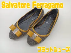【Salvatore Ferragamo サルヴァトーレフェラガモ フラットシューズ 22.5cm】