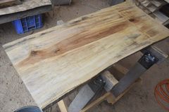 対象者様専用アウトレット トチ(橡)の一枚板 長さ約104cm 幅約40～48cm 厚さ約2.8cm DIY用 Z134