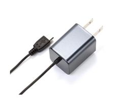 micro USBケーブル　一体型AC充電器 1.5m iCharger ガンメタル