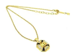■極美品■ NINA RICCI ニナリッチ ラインストーン ネックレス アクセサリー ゴールド系 DE8443