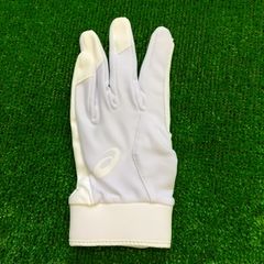 アシックス 守備用手袋 ホワイト 左手 パッド付 3121B091 100 新品