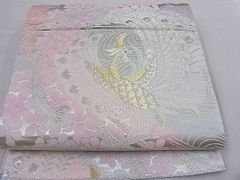 平和屋野田店■六通柄袋帯　鳳凰花文　金銀糸　逸品　未使用　n-mz5236
