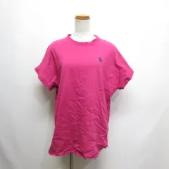 ユーエスポロアッスン U.S. POLO ASSN. オーバーサイズ 半袖 Tシャツ L ショッキングピンク カットソー