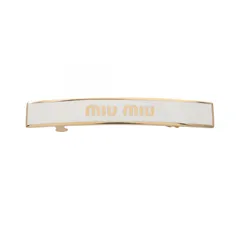 ✨ほぼ未使用✨miumiu バレッタ ヘアピン べっ甲柄 ラインストーン ✨ほぼ未使用✨miumiu バレッタ ヘアピン べっ甲柄 ラインストーン