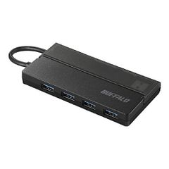 【人気商品】BSH4U130U3BK 「コネクター＆ケーブル収納」 USBハブ 4ポート