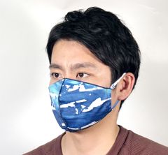 ハンドメイド！　スポーツ＆レジャーマスク　日本製　ブルーオーシャン