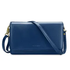 【数量限定】リストレット レザー 軽量 財布 クレジットカードスロット付き 小さな財布 携帯電話 レディース クロスボディバッグ [nuoku]