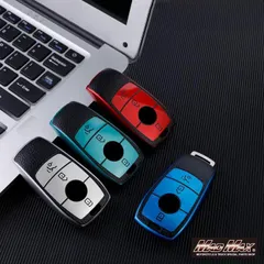 メルセデスベンツ専用 レザー調 TYPE B TPUソフト スマートキーケース 各色