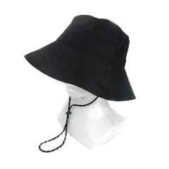 エイチ&エム H&M DIVIDED サファリハット バケットハット 帽子 コットン M/L 黒 ブラック 小物 レディース