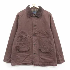LANDS'END カバーオール コットンジャケット 裏地チェック XL 2025年最新】ランズエンド メンズ カバーオールの人気アイテム
