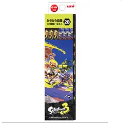 （まとめ買い）三菱鉛筆 かきかた鉛筆 六角 2B スプラトゥーン3 1ダース(12本入) K56412B 【×3セット】