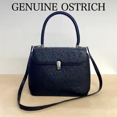 GENUINE OSTRICH SKIN　本革　オーストリッチ　ショルダーバッグ GENUINE OSTRICH SKIN 本革 オーストリッチ ショルダーバッグの通販 by