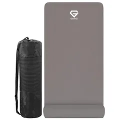 ヨガマット 厚め 10mm トレーニングマット ストレッチマット 筋トレ マット 180cm×60cm グレー GronG（グロング）