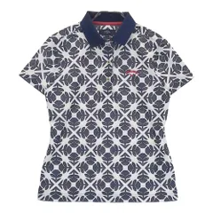 サイズ：M CALLAWAY キャロウェイ  半袖ポロシャツ 花 総柄 ネイビー系 [240101216494]# ゴルフウェア レディース ストスト