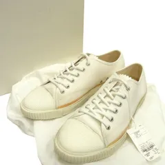 新品 定価73.700円☆Maison Margiela メゾンマルジェラ 21AW キャンバス レプリカ レースアップ  ローカットスニーカー イタリア製