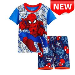 ✨新品✨子供用パジャマ スパイダーマン パジャマ 子供服 半袖Tシャツ ショートパンツ 上下セット キッズ 男の子 夏用 ルームウェア キッズパジャマ 半袖パシャマ 100cm 110cm 120cm 130cm 部屋着 プレゼント 贈り物