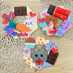 バレンタイン🍫💓折り紙リース《3個1セット》