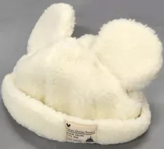 【中古】帽子 ミッキーマウス ボア製キャップ ホワイト 「ディズニー」 東京ディズニーリゾート限定