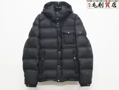 美品！PRADA ダウンジャケット ブラック 48 破格セール PRADA ブラック ダウンジャケット 48 未使用