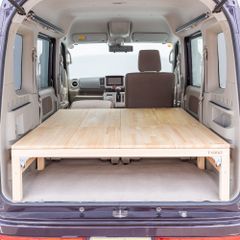 ベッドキット　蜜蠟ワックス塗装　エブリイワゴン　DA17W用　TABIKI　車中泊　車内用　車中キャン　オートキャンプ　軽バンキャンプ用品