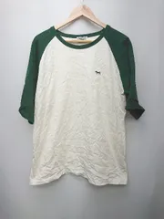 ◇ FREAK'S STORE ワンポイント コットン100% 七分袖 シャツ カットソー サイズF ホワイト系 グリーン レディース P  【1402160018946】