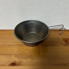 UNIFLME シェラカップ420 目盛付き　チタン製