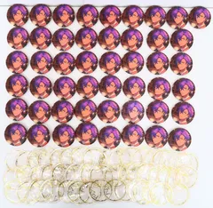 49個 あんさんぶるスターズ 5周年展示会 ring for SMILE キャラバッジコレクション 乙狩アドニス【缶バッジケース47個付き】