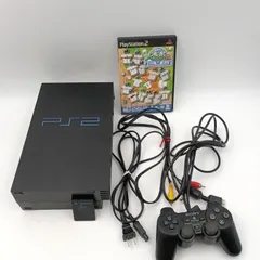 【K-0937】PlayStation2 本体セット SCPH-18000 ブラック 動作品 コントローラー メモリーカード ソフトつき プロ野球チームをつくろう!2