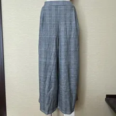 PB1520★ 3L 大きいサイズ 新品 　あたたか　裏起毛　ロングフレア　ガウチョパンツ　　また下68