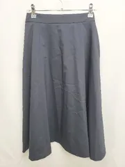 ◇ ◎ NEWYORKER ニューヨーカー 膝下丈 フレア スカート サイズ9 ネイビー レディース P  【1406180044695】