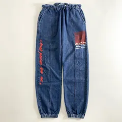 67e12 OFF-WHITE オフホワイト モナリザプリント デニム ジョガーロングパンツ ボトムス イージーパンツ OMYB002S19D17008 Sサイズ インディゴ コットンのサムネイル