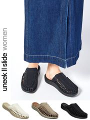 KEEN キーン サンダル レディース UNEEK II SLIDE WOMEN ユニーク ツー スライド おしゃれ かわいい つっかけ 軽量 BLACK TIMBERWOLF BIRCH 1022371 1026024 1027141