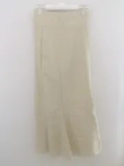 ◇ w closet ダブルクローゼット ウエストゴム マーメイド ロング ナロー スカート サイズF ライトベージュ レディース P  【1212280009645】のサムネイル