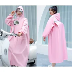 ☆ ピンク ☆ XL ☆ レインコート pk206 レインコート バイク ポンチョ レインポンチョ 二重ツバ付き バイクポンチョ  スクーター かっぱ 雨具 雨合羽 防風 防水 防汚 通学 通勤 男女兼用 レディース メンズ