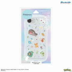 ポケットモンスター iPhone16e対応 クリスタルクリアケース パルデア地方 POKE-980B
